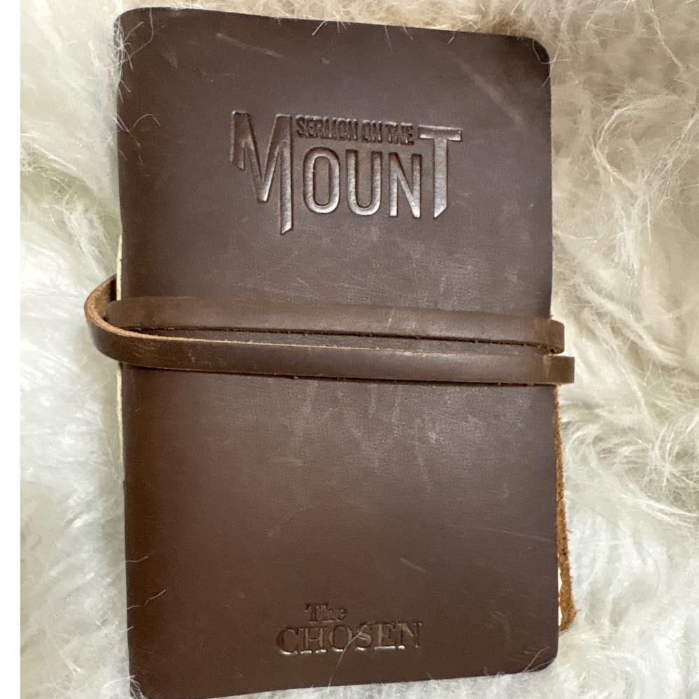 Rustico The Chosen Sermon on the Mount Leather Journal Brown Deckled Edge 4x6